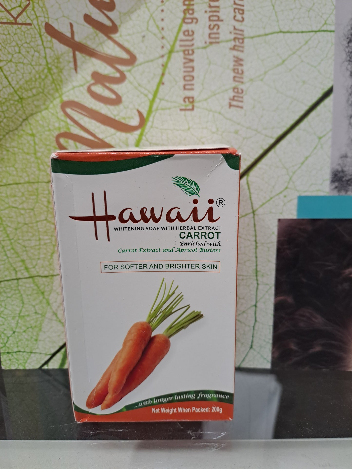 Hawaii whitening soap with herbal extract. Carrot. 200g
