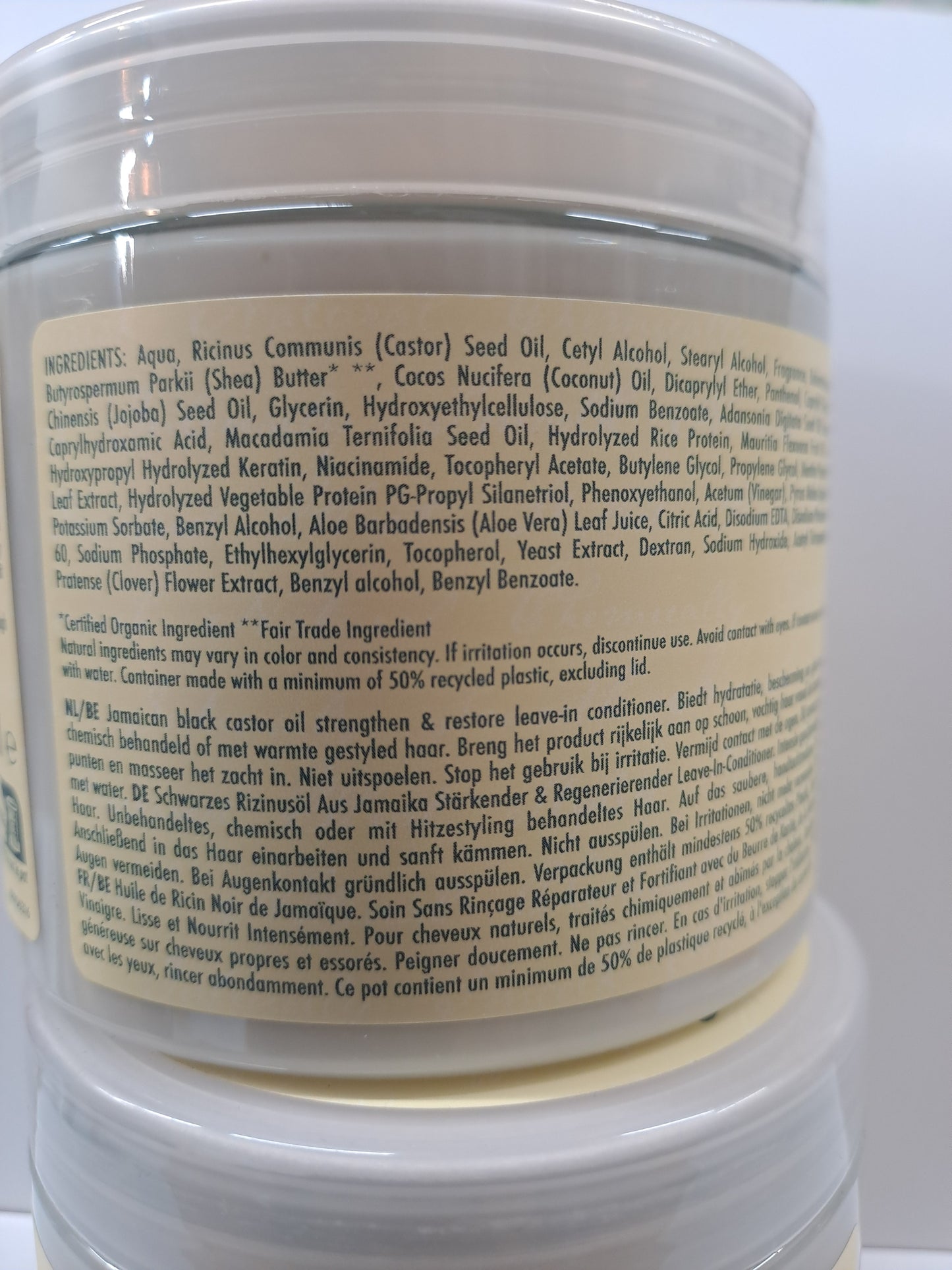 Shea Moisture Jamaican Black Castor Oil Strengthen & Restore Leave-In Conditioner bonus size 431ml
