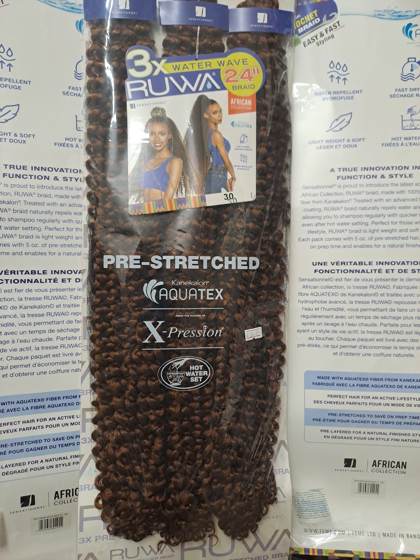 Ruwa - 3x Water Wave 24 inches 245g