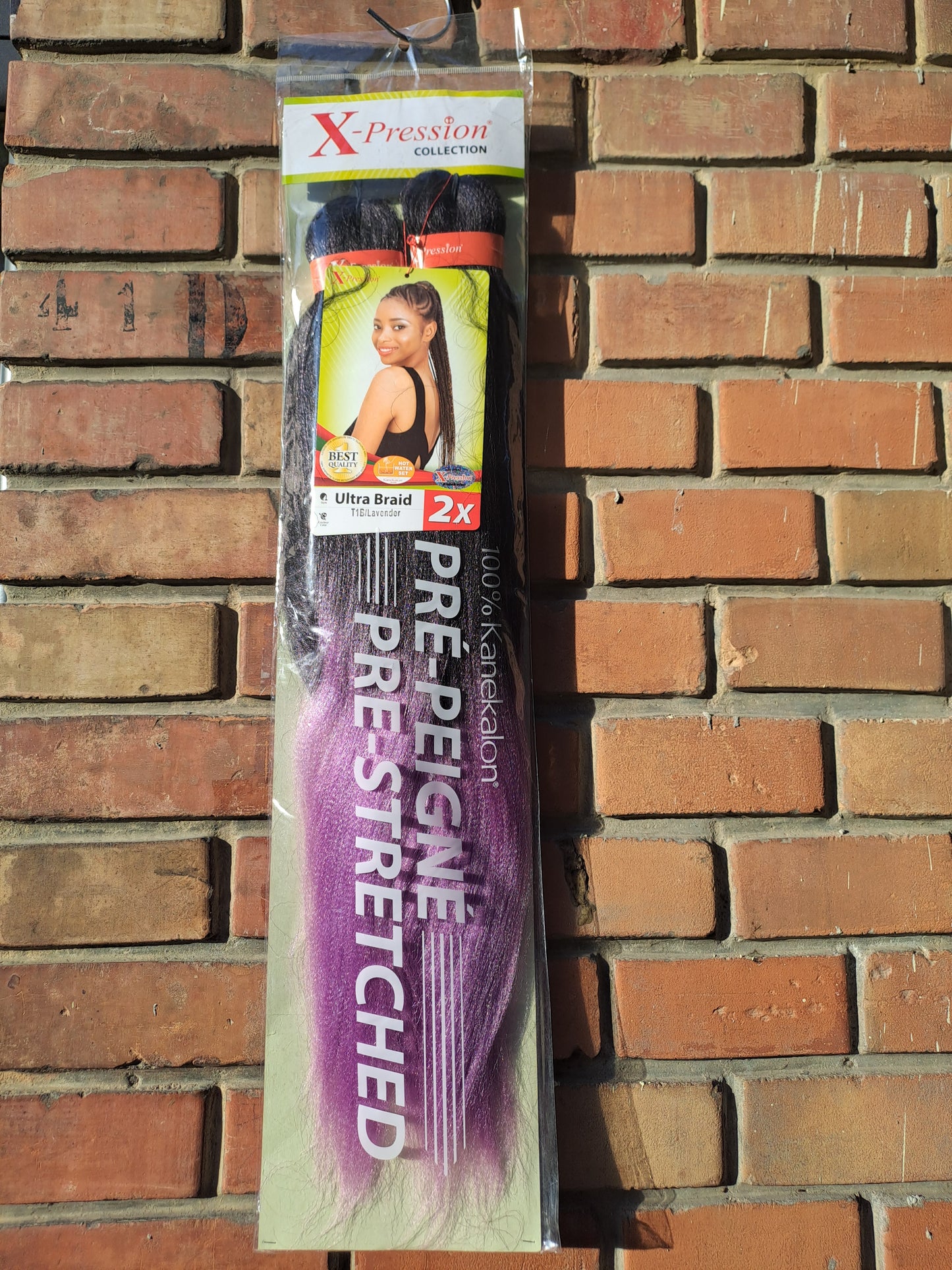 X-Pression Extension Ultra Braid Capelli Treccine braids Kanekalon Pre-stretched Shatush 160g  2 X 46''