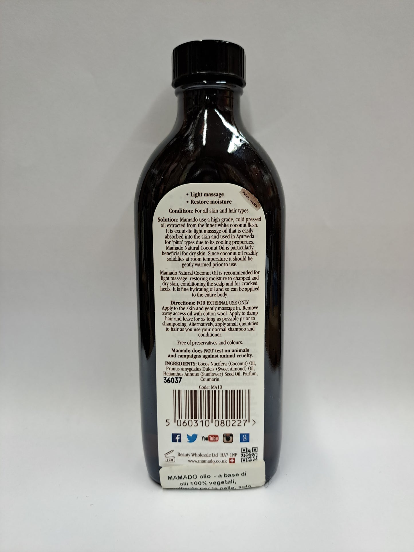 Mamado  Natural Coconut Oil 150ml