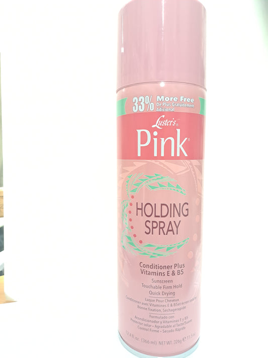 Lusters Pink Holding Spray gel. Sunscreen touchable firm hold 326 g