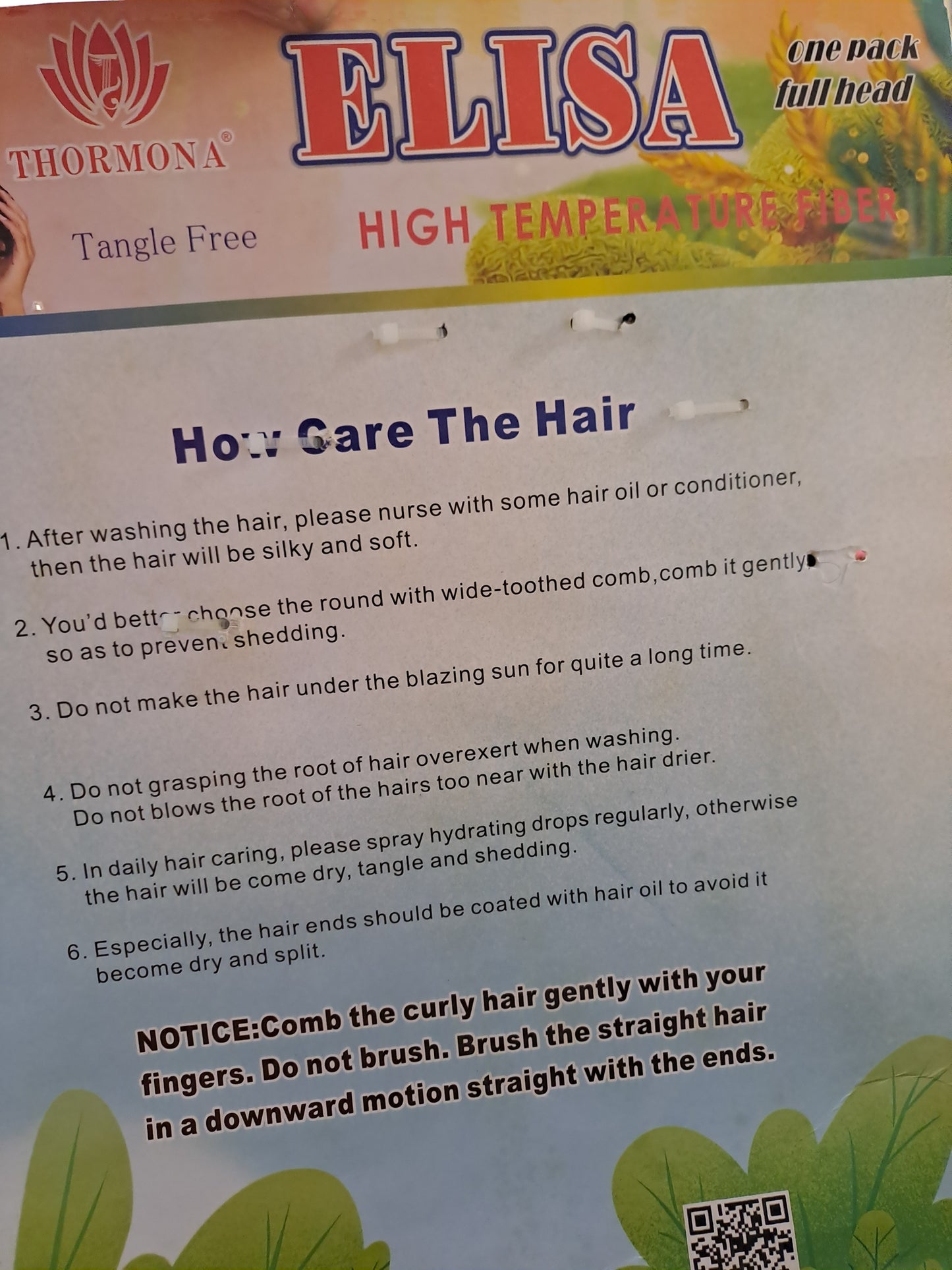 Elisa Weavon with closure 3,14"-2,16" in 1 pack 300g