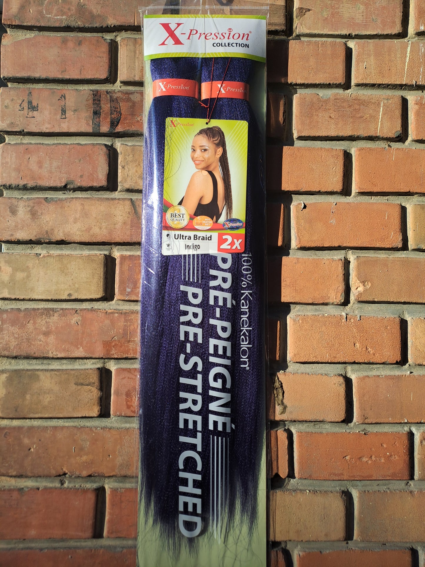X-Pression Ultra Braid Extension Capelli Treccine braids Kanekalon Pre-stretched 160g  2 X 46''