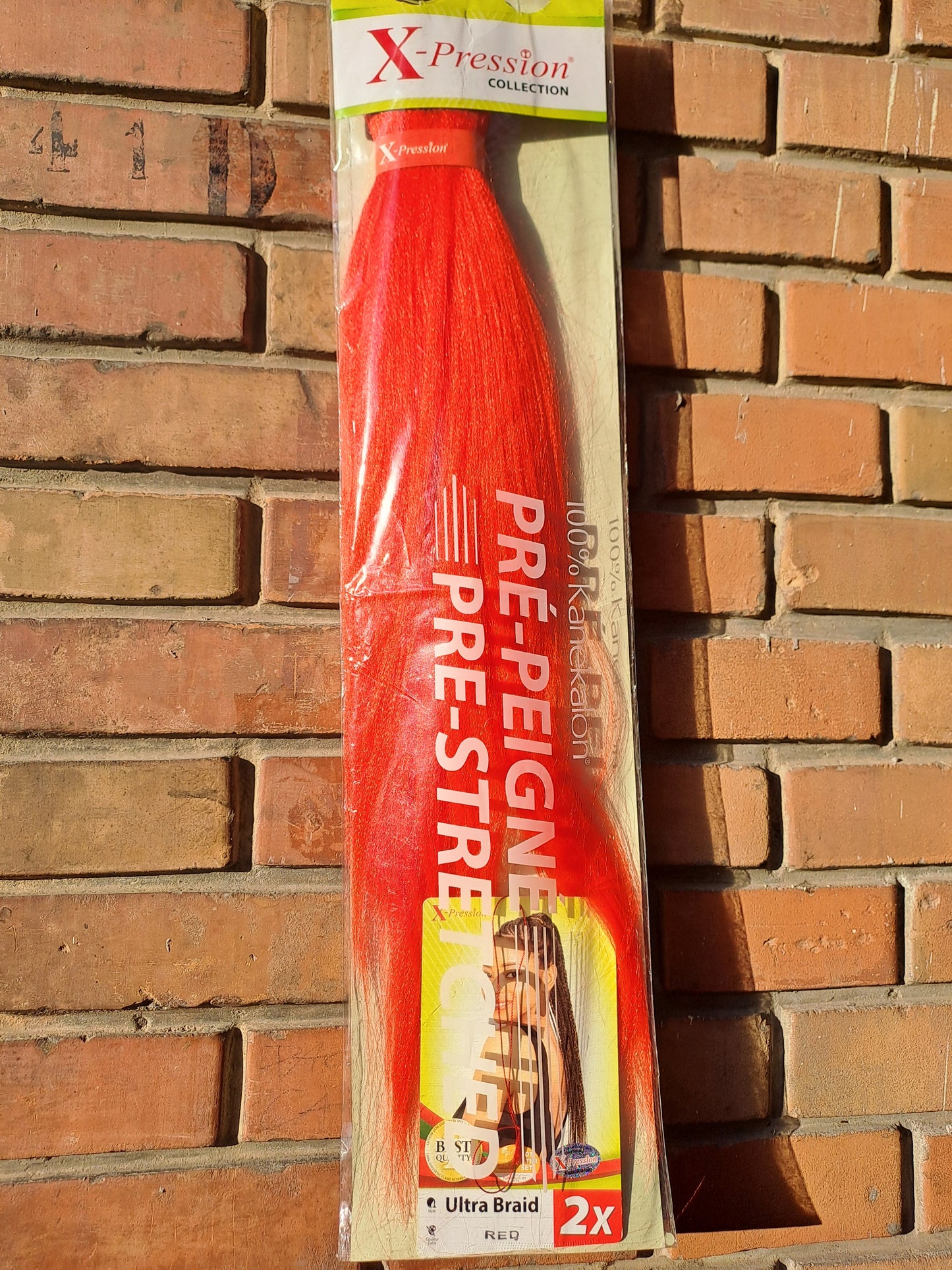 X-Pression Ultra Braid Extension Capelli Treccine braids Kanekalon Pre-stretched 160g  2 X 46''