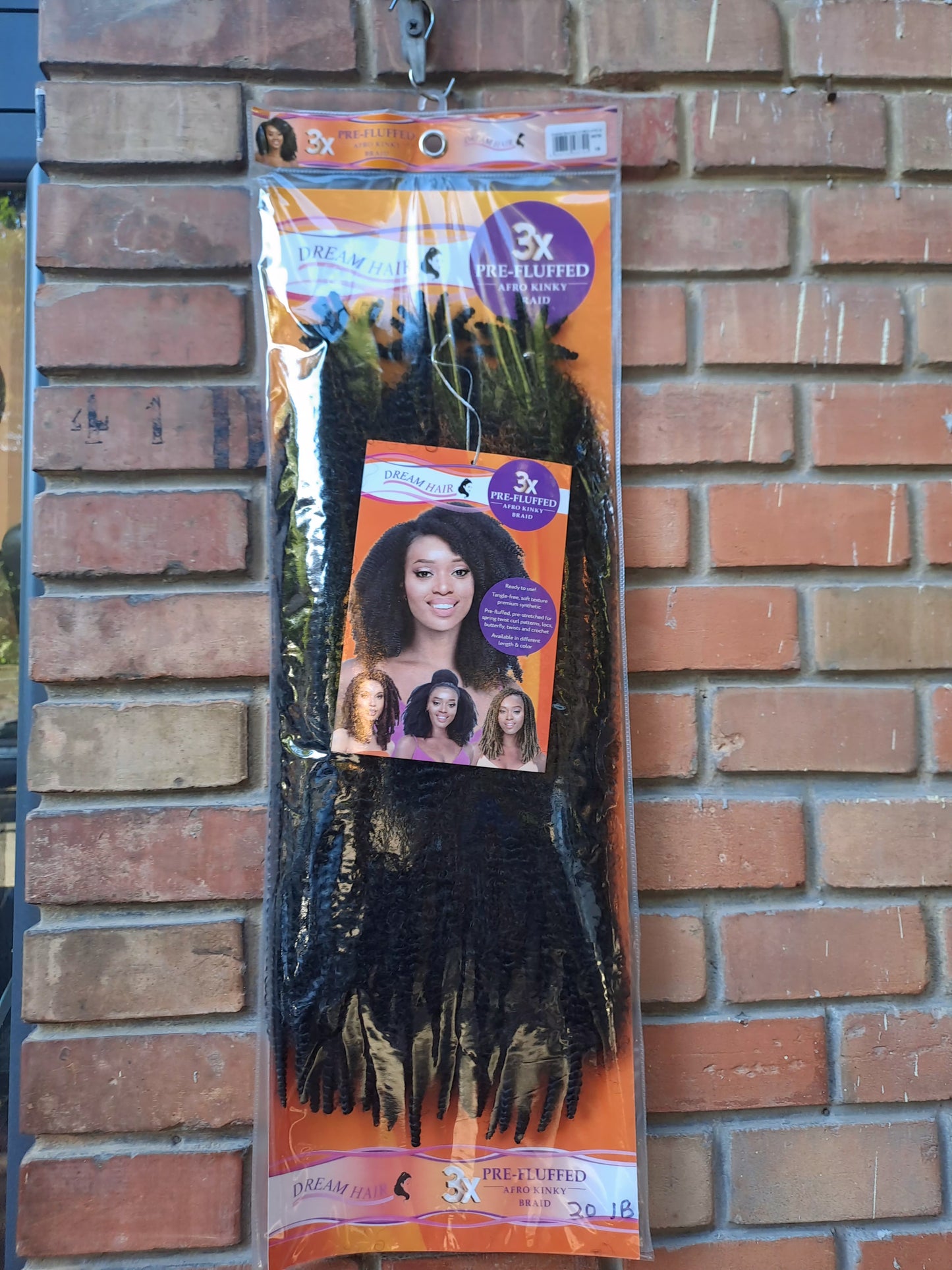 Afro Kinky Braid Synthetic Hair 3x Pre-Fluffed 20''