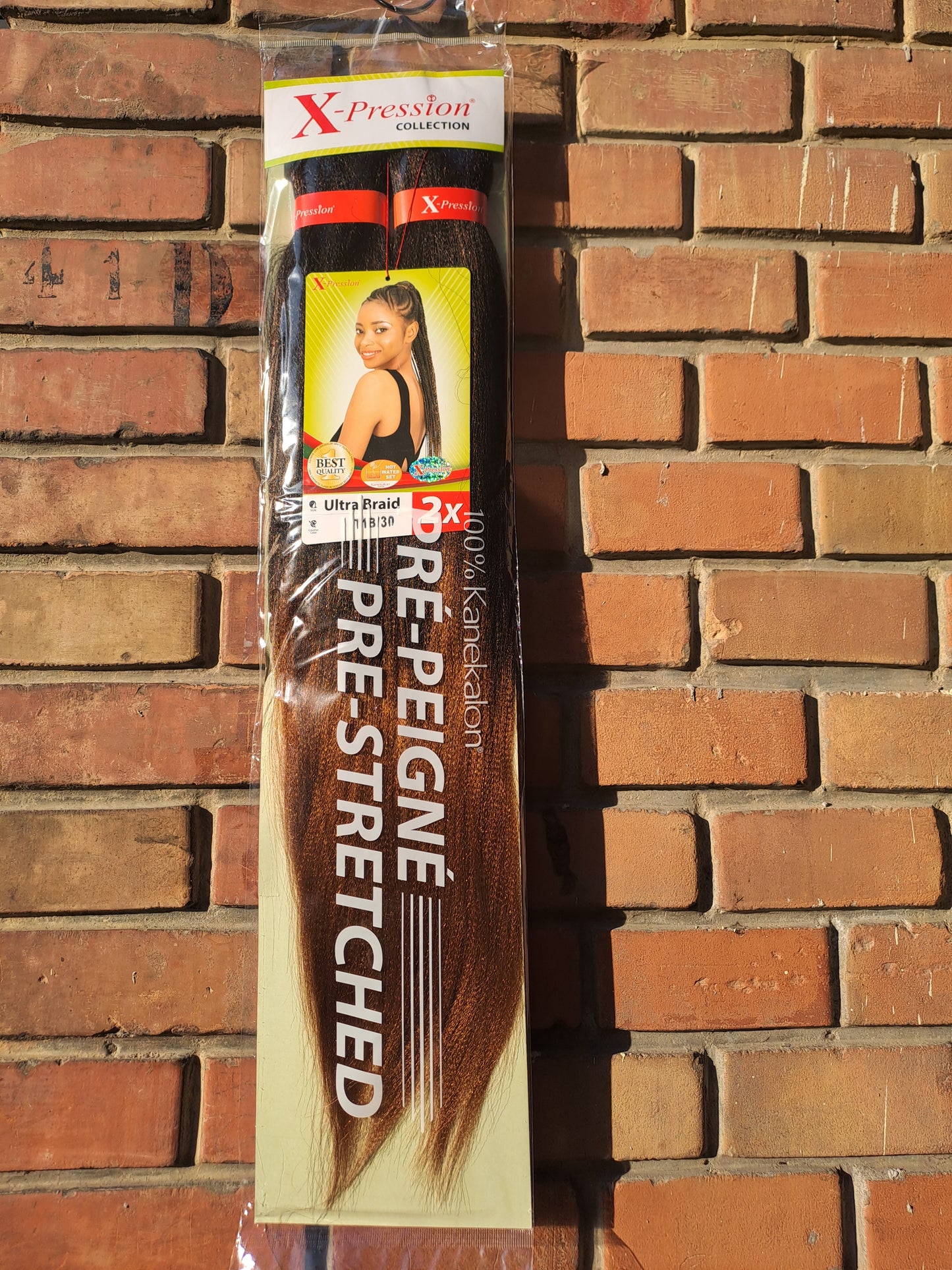 X-Pression Extension Ultra Braid Capelli Treccine braids Kanekalon Pre-stretched Shatush 160g  2 X 46''