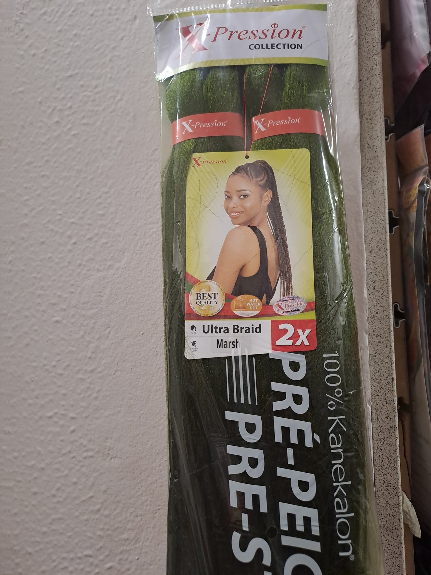 X-Pression Extension Ultra Braid Capelli Treccine braids Kanekalon Pre-stretched Shatush 160g  2 X 46''