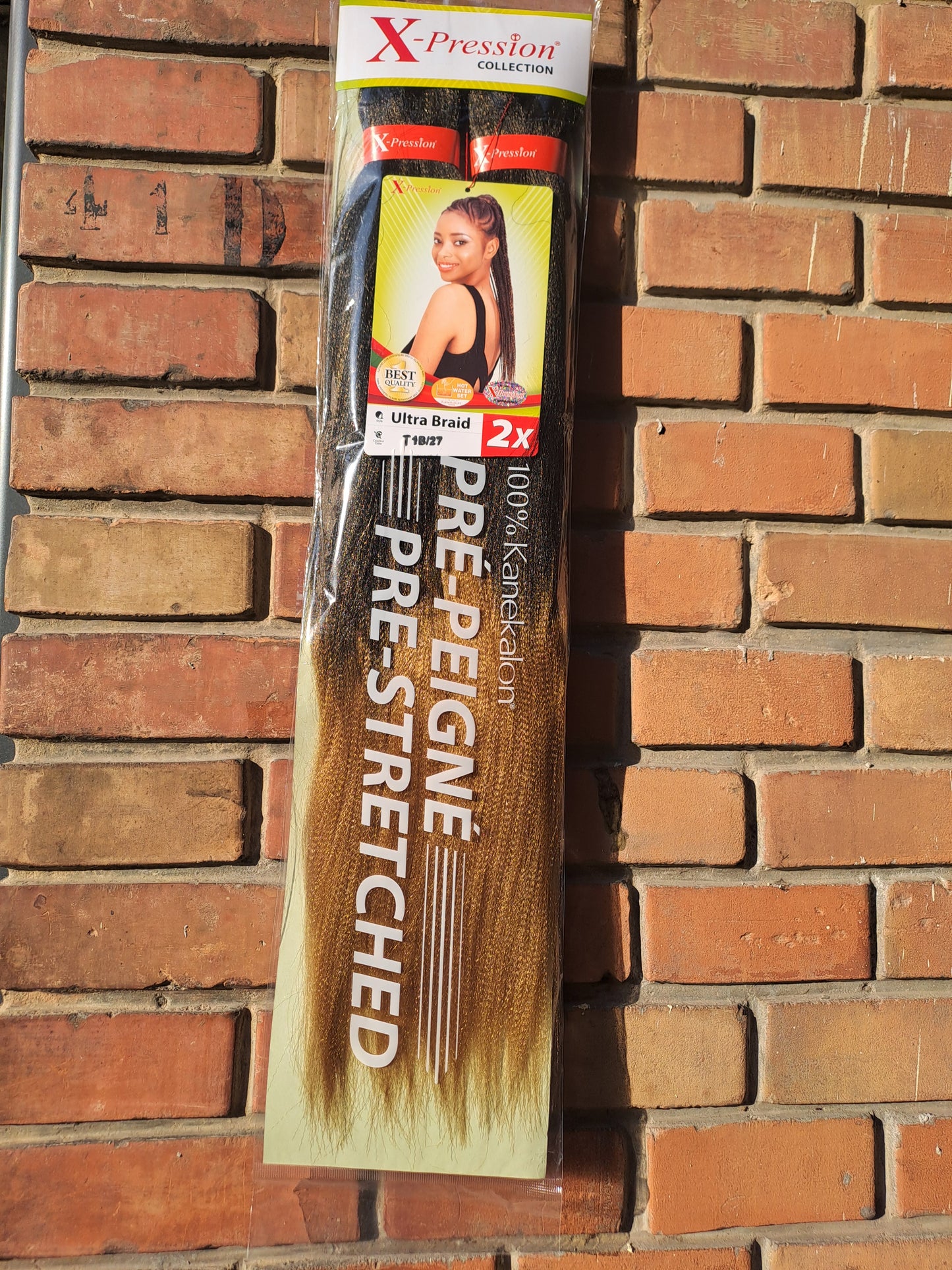 X-Pression Extension Ultra Braid Capelli Treccine braids Kanekalon Pre-stretched Shatush 160g  2 X 46''