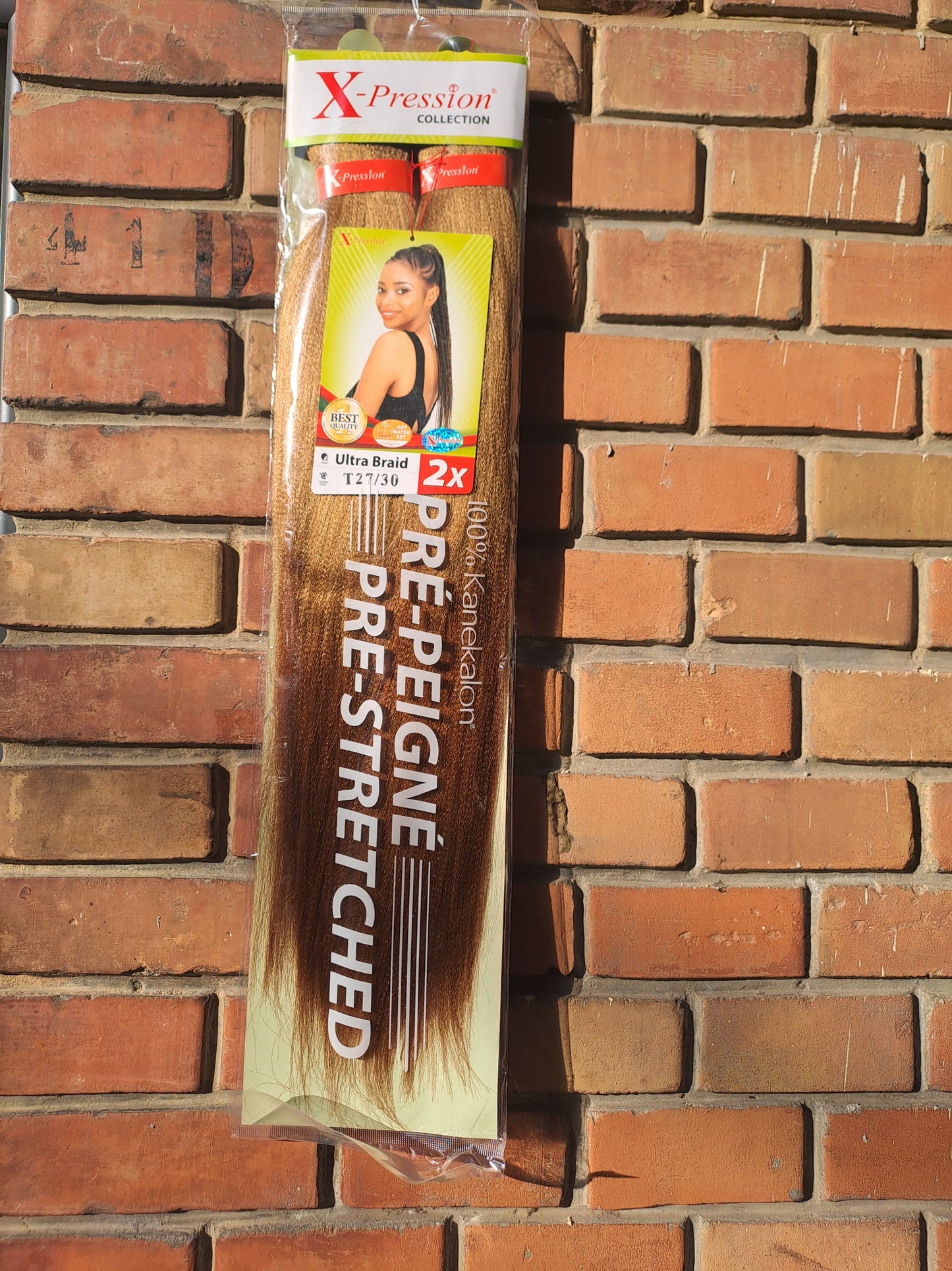 X-Pression Extension Ultra Braid Capelli Treccine braids Kanekalon Pre-stretched Shatush 160g  2 X 46''