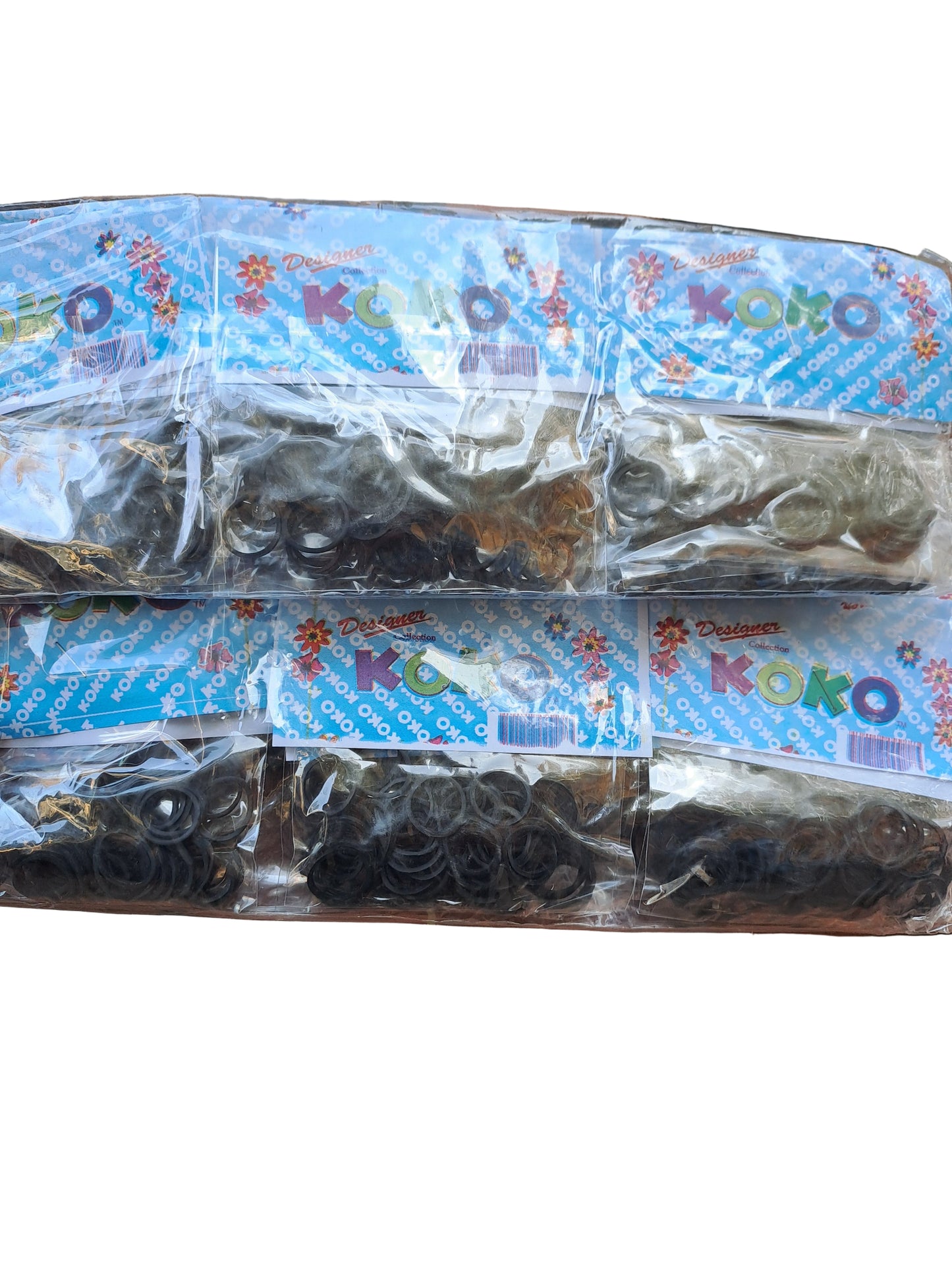 KOKO Elasticini 35 circa Neri  per treccine e dreadlocks.  Super Resistente e non si rompe mai.  Circa 30 elasticini