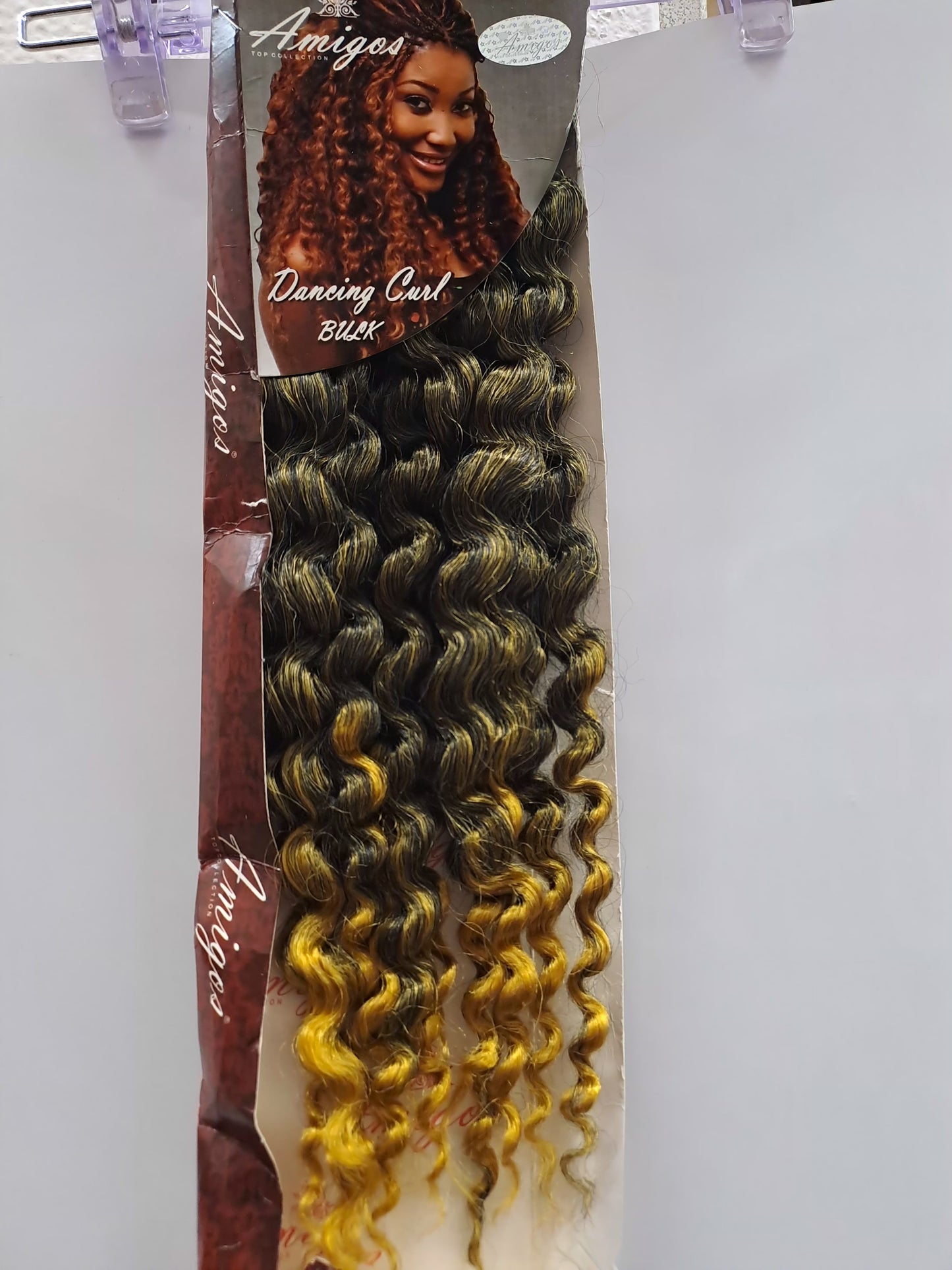 Bohemian Amigo dancing Curl braiding, pick n drops 19" 180g