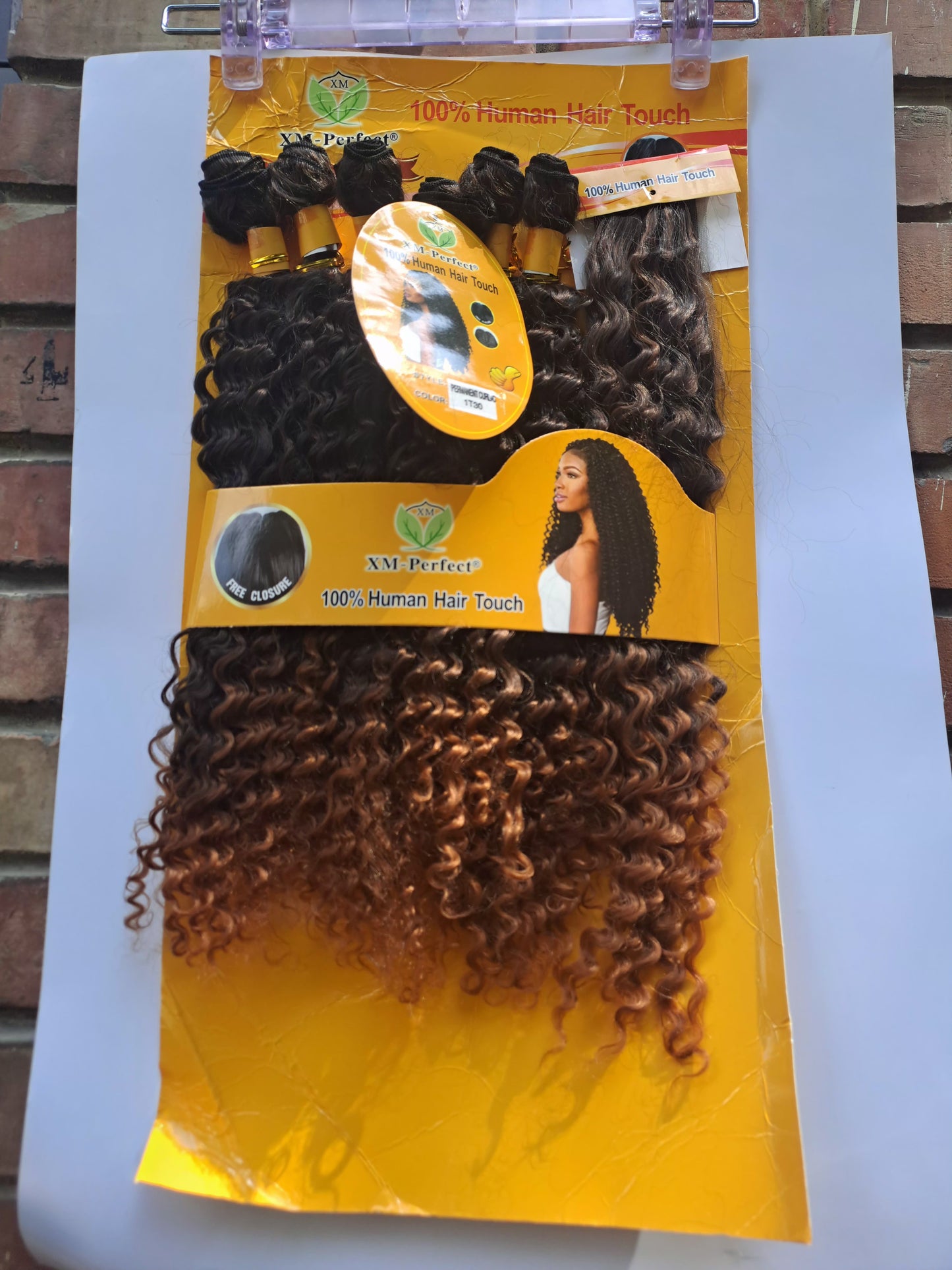 Weavon Permanent Curls 6 pics with Closure