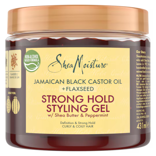 Shea Moisture Jamaican Black Castor Oil Strong Hold Styling Gel 431ml bonus size