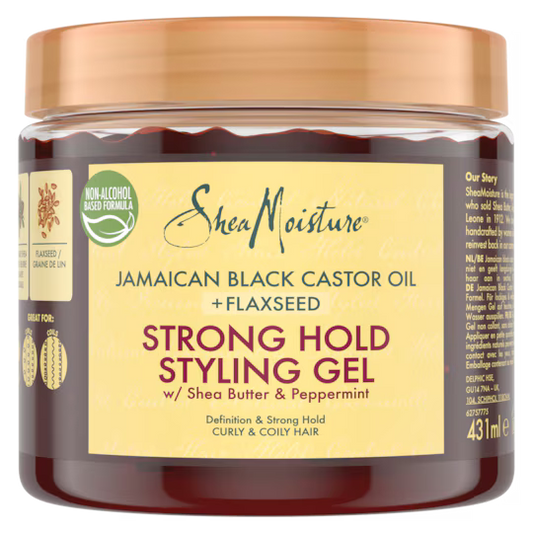 Shea Moisture Jamaican Black Castor Oil Strong Hold Styling Gel 431ml bonus size