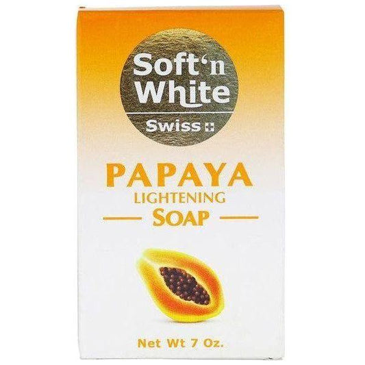 Swiss Soft n White Papaya Lightening Soap 200g