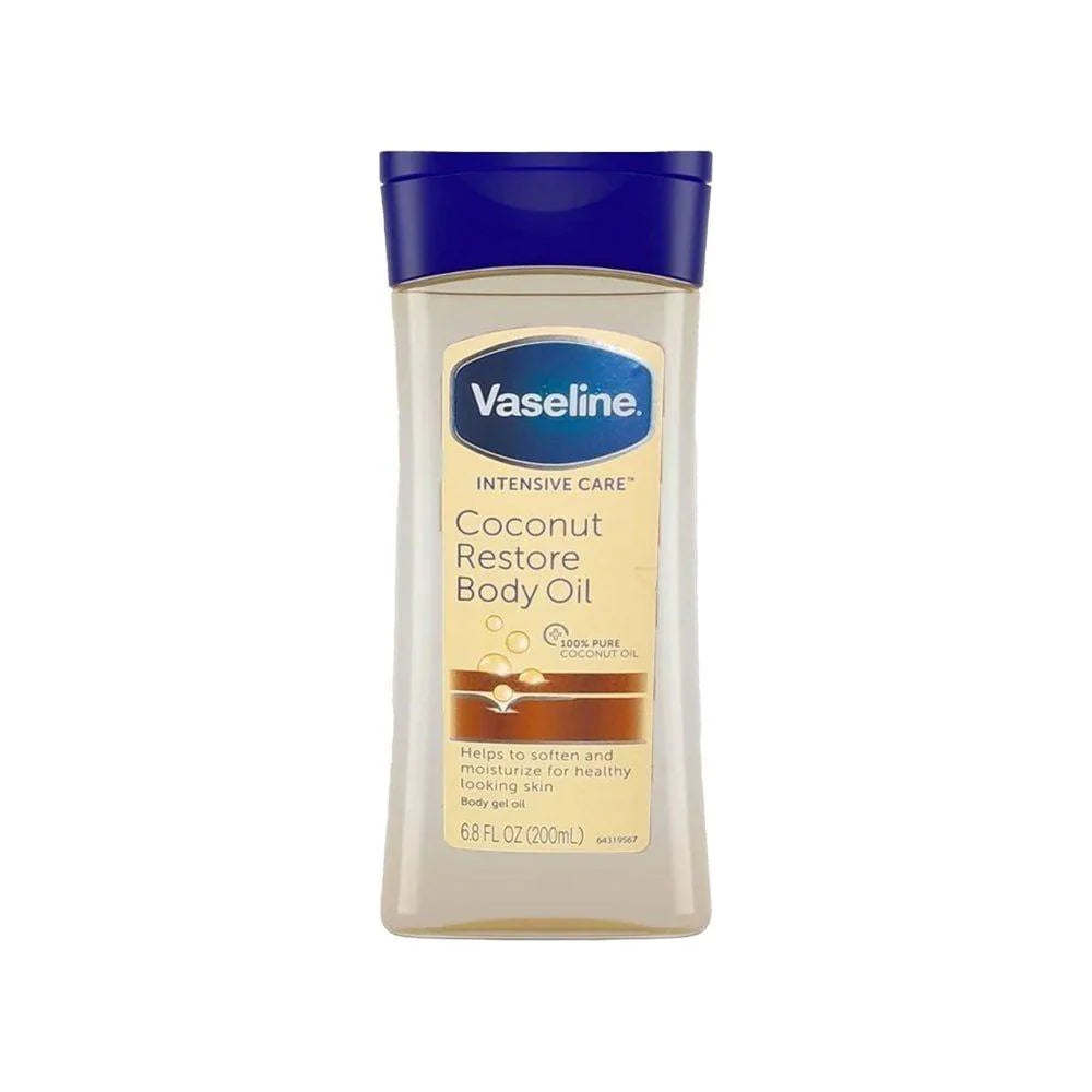 Vaseline Intensive Care Coconut Restore Body Oil. 200ml. 100% pure coconut oil