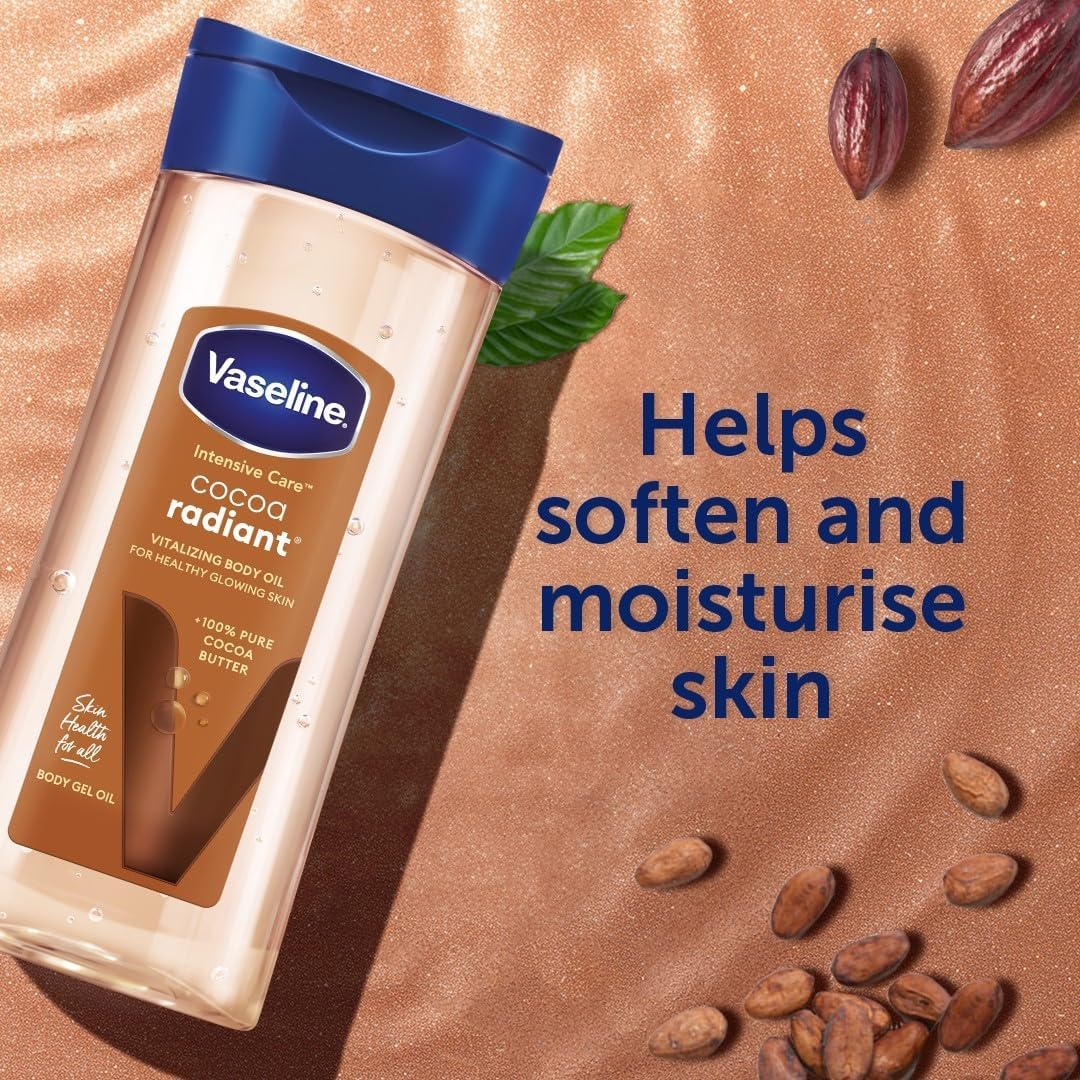 Vaseline Intensive Care Cocoa Radiant Body Gel Oil 6.8 oz / Weight: 195g