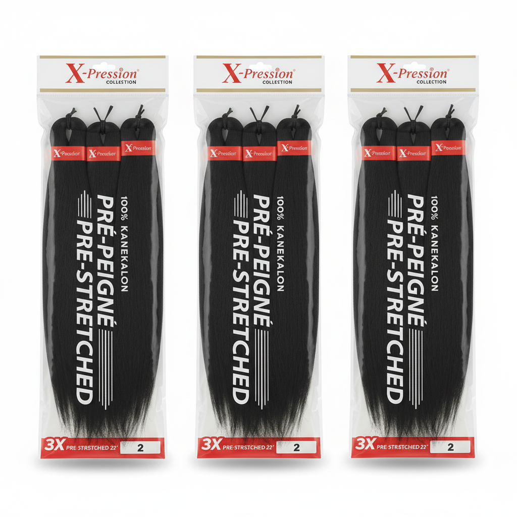 X-Pression Ultra Braid Mini 3 Pack - 2 Nero